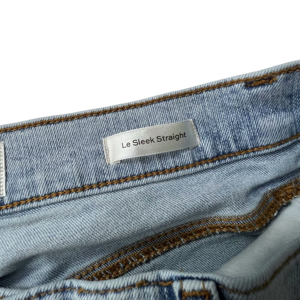 Frame Le Sleek Straight Jeans Size 29 Light Wash High Rise Stretch Denim - Picture 4 of 10